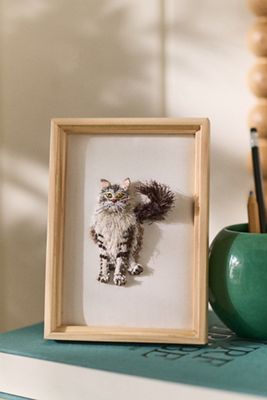 Cat Beaded Wall Art