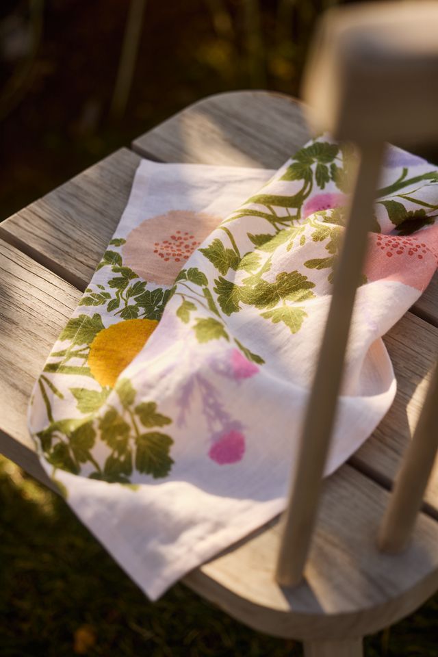 Riso Floral Linen Napkins, Set of 2 #1