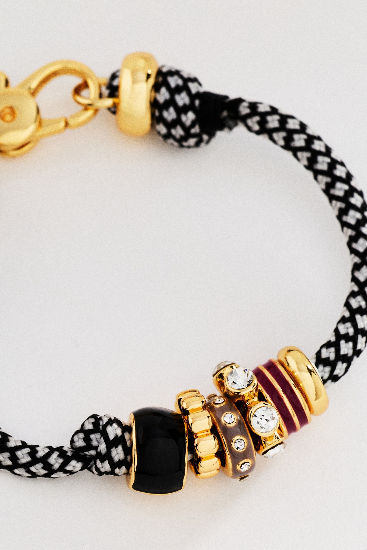 Corded Charm Bracelet