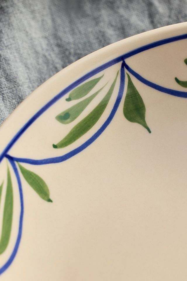 Leafy Vine Stoneware Dinner Plate #1