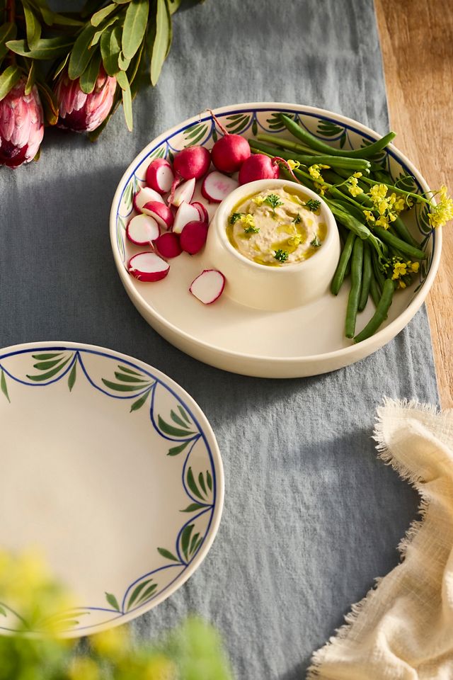 Leafy Vine Stoneware Dinner Plate #2