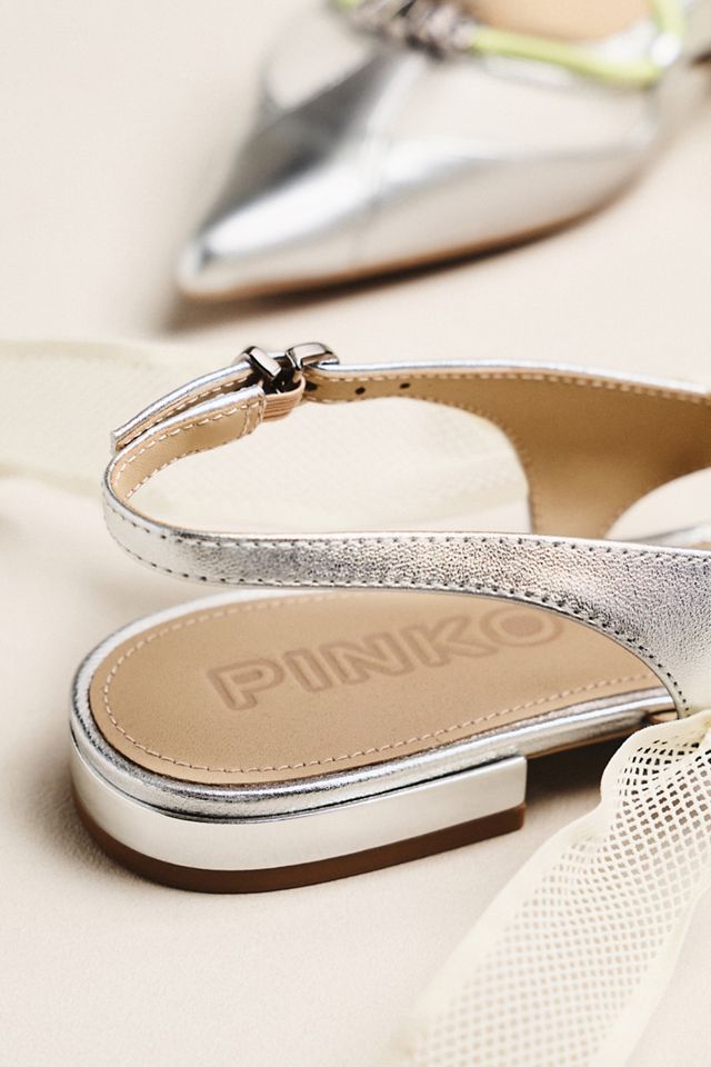 PINKO Gianira 30 Pointed Toe Slingback Flats #2