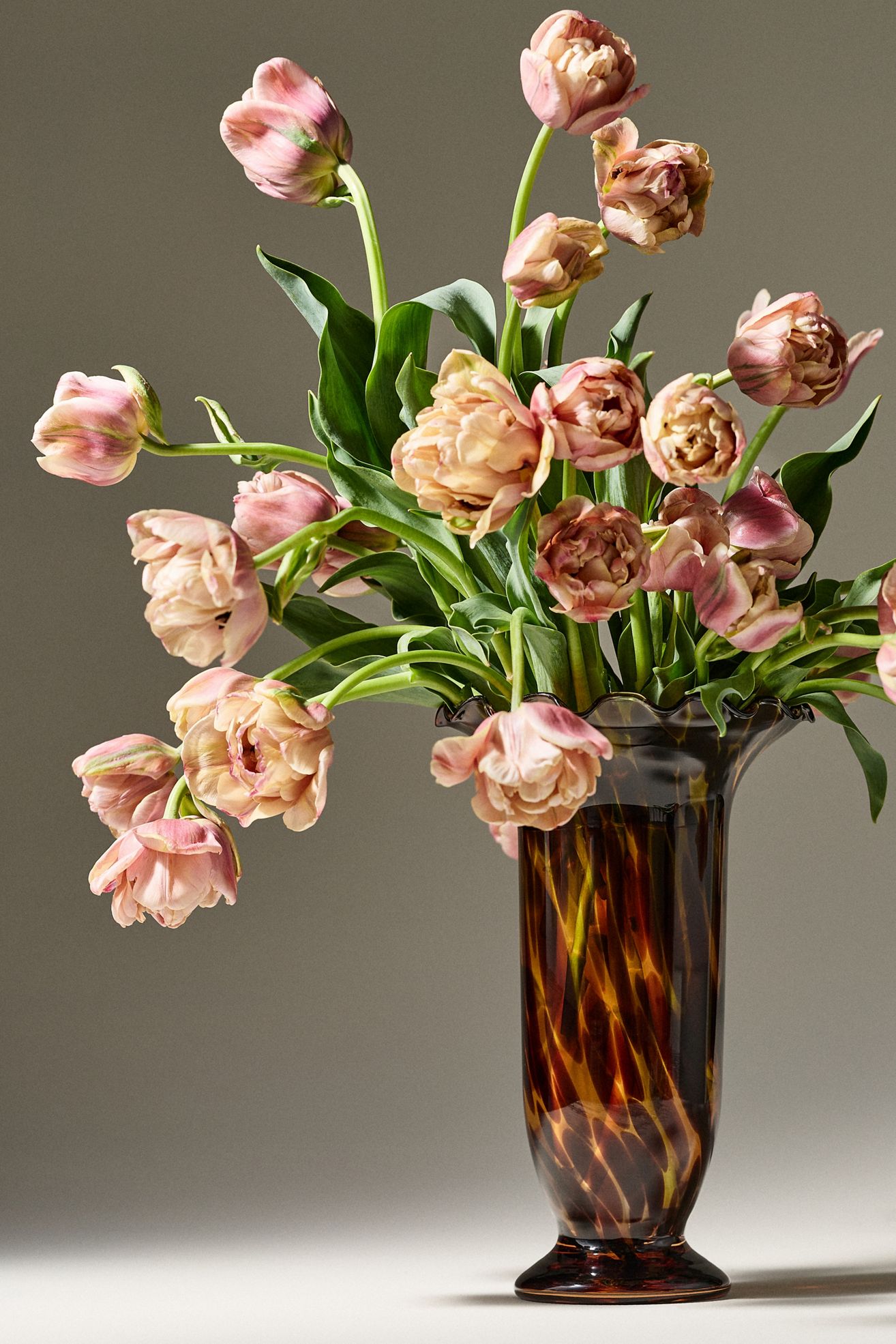 Stella Glass Vase - Tortoise - Medium, Assorted