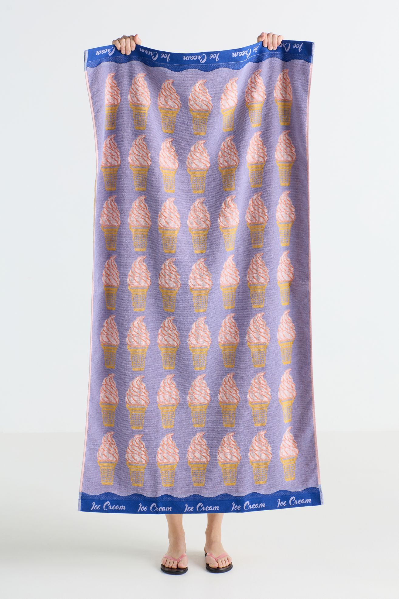Cotton Jacquard Icon Beach Towel Collection - Hawaiian Blue, Beach Towel