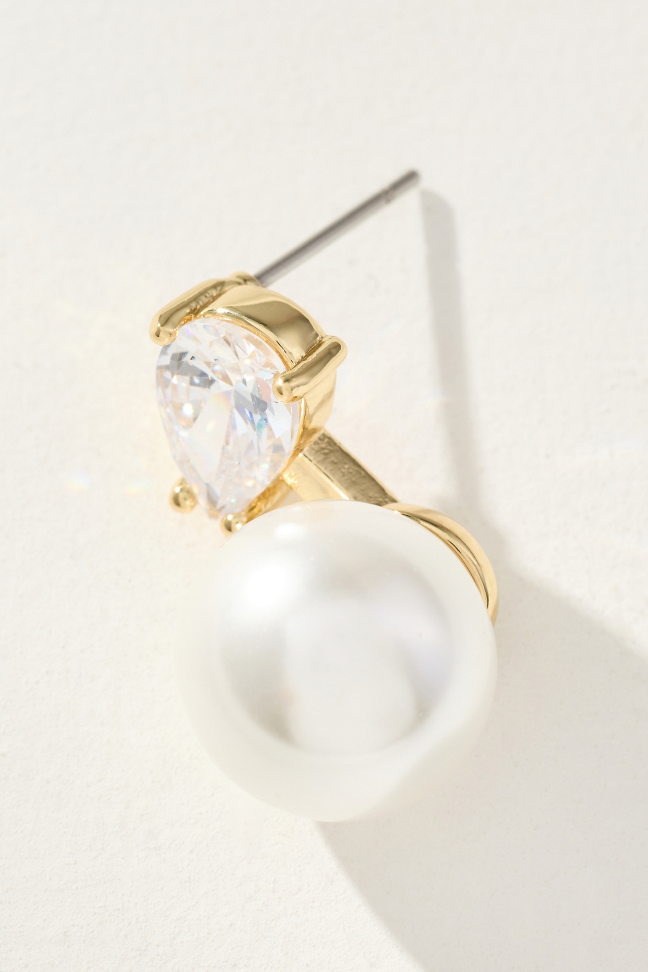 Crystal Pearl Drop Earrings