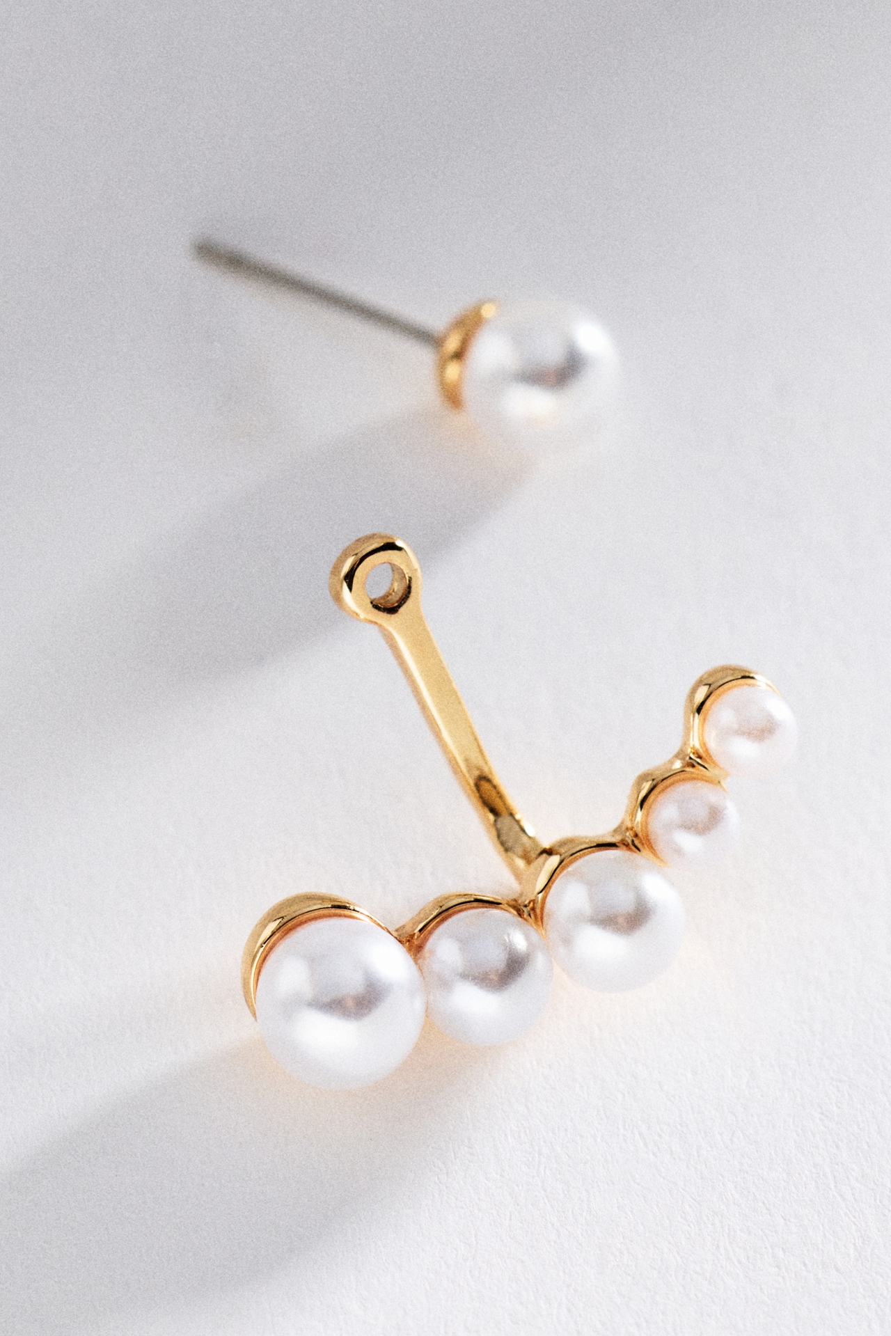 Pearl Jacket Earrings