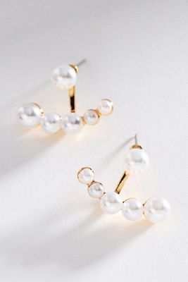 Loeffler Randall Leon Ivory/White Braided Headband with Pearl Beading Loeffler Randall Leon Pearl Braided Headband | Anthropologie main image 2