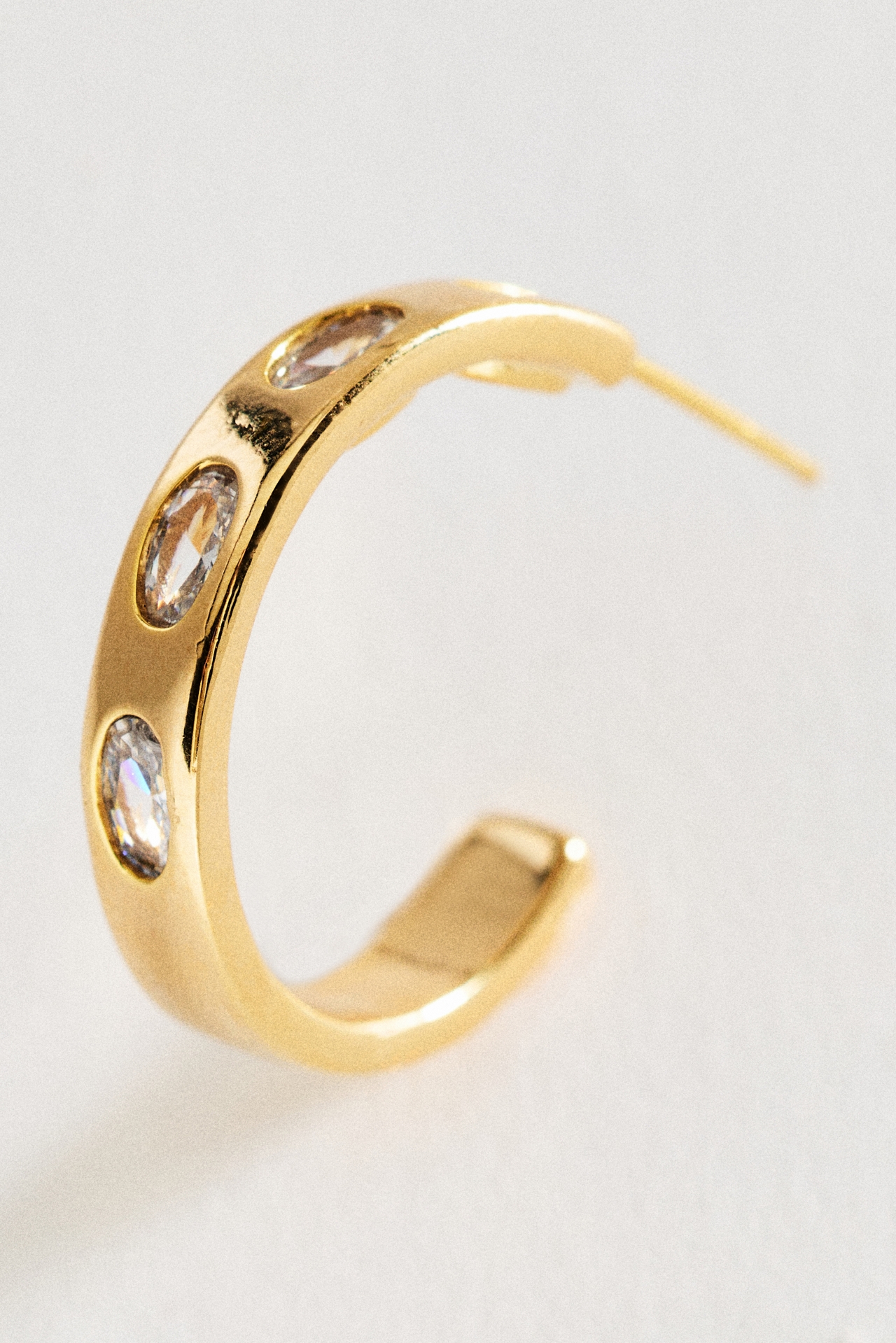 Pavé Embrace Hoop Earrings