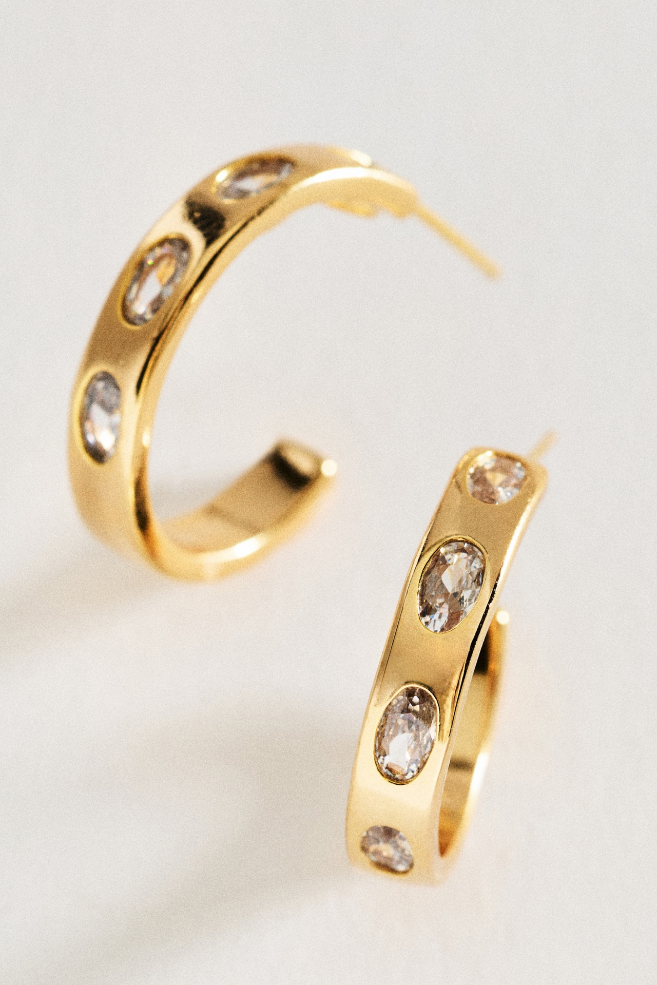 Pavé Embrace Hoop Earrings