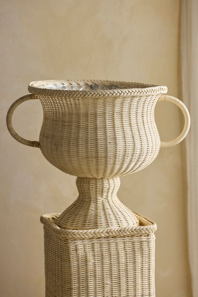 Rattan Urn Planter #4