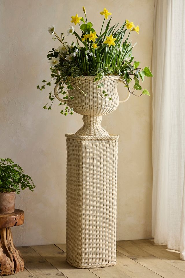 Rattan Urn Planter #3
