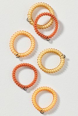 TELETIES Small Coil Hair Ties, Set of 6