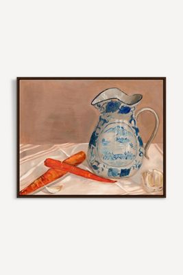 Still Life with Pitcher and Carrots Wall Art