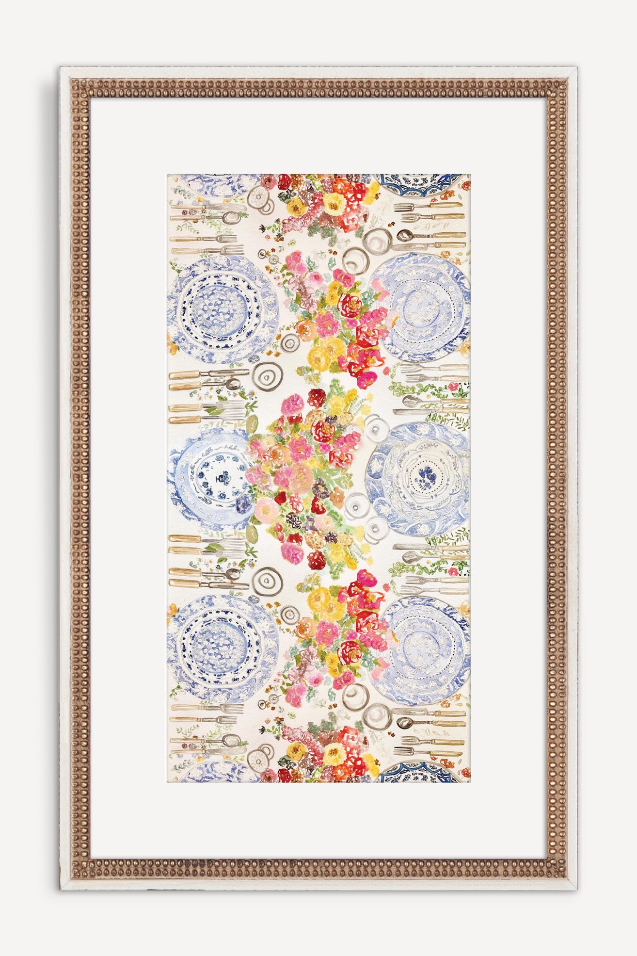 Chinoiserie Tablescape Wall Art - Multi, One Size