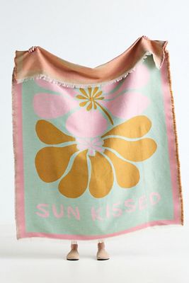 Allani Woven Flower Throw Blanket