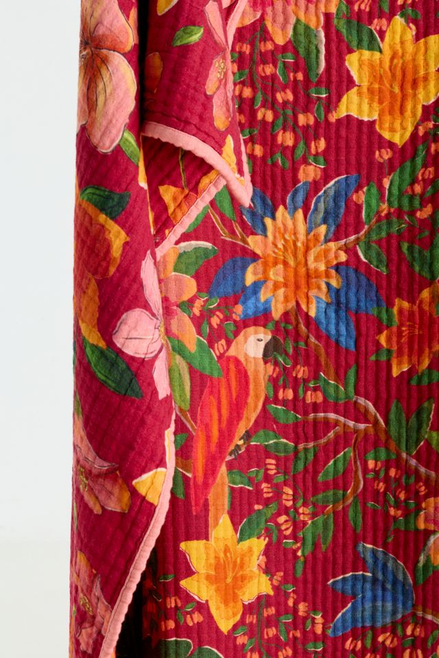 Farm Rio x Anthropologie Cotton Printed Throw | AnthroHome