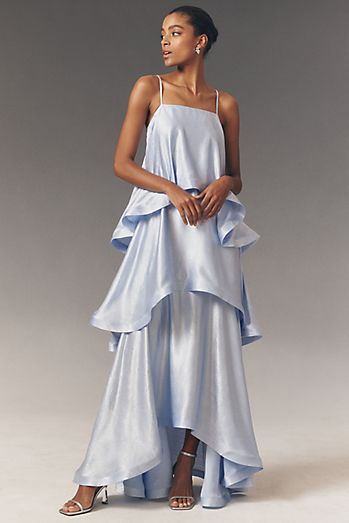 baby blue wedding guest dress Dresses & Outfits for Women The back of the dress is closed and fastens with buttons Wedding Dress Baby Blue Womens