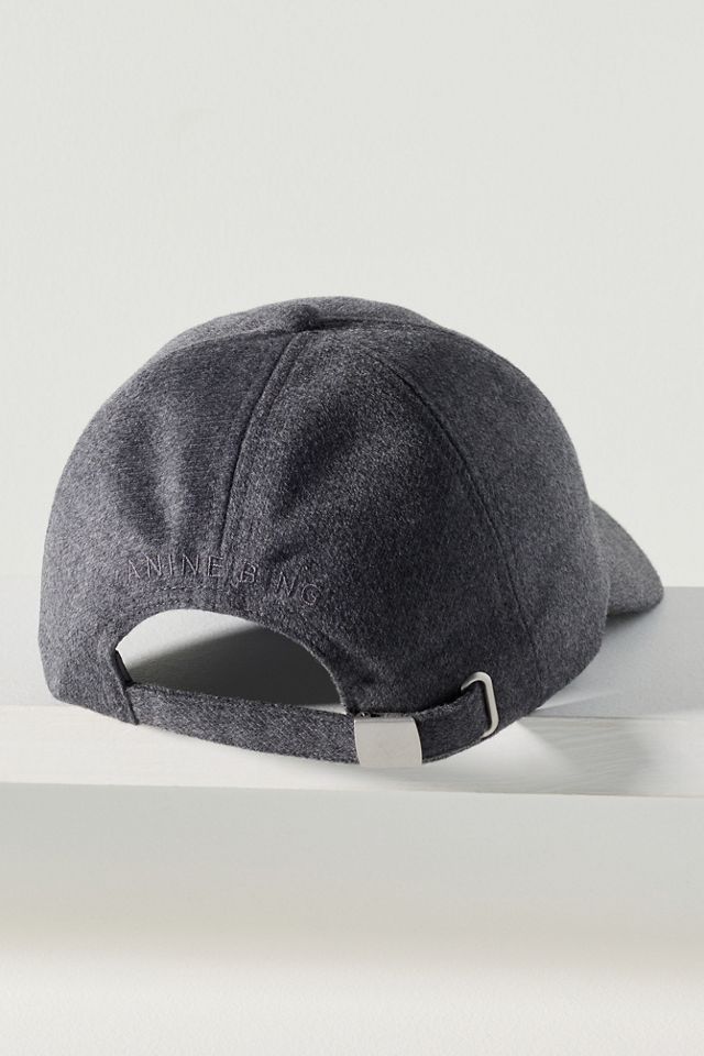 Anine Bing Jeremy 100% Wool Baseball Cap #1