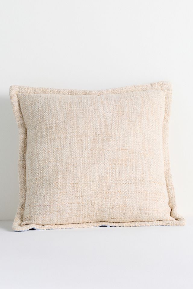 Bermuda Woven Embellished Edge Indoor/Outdoor Pillow #2