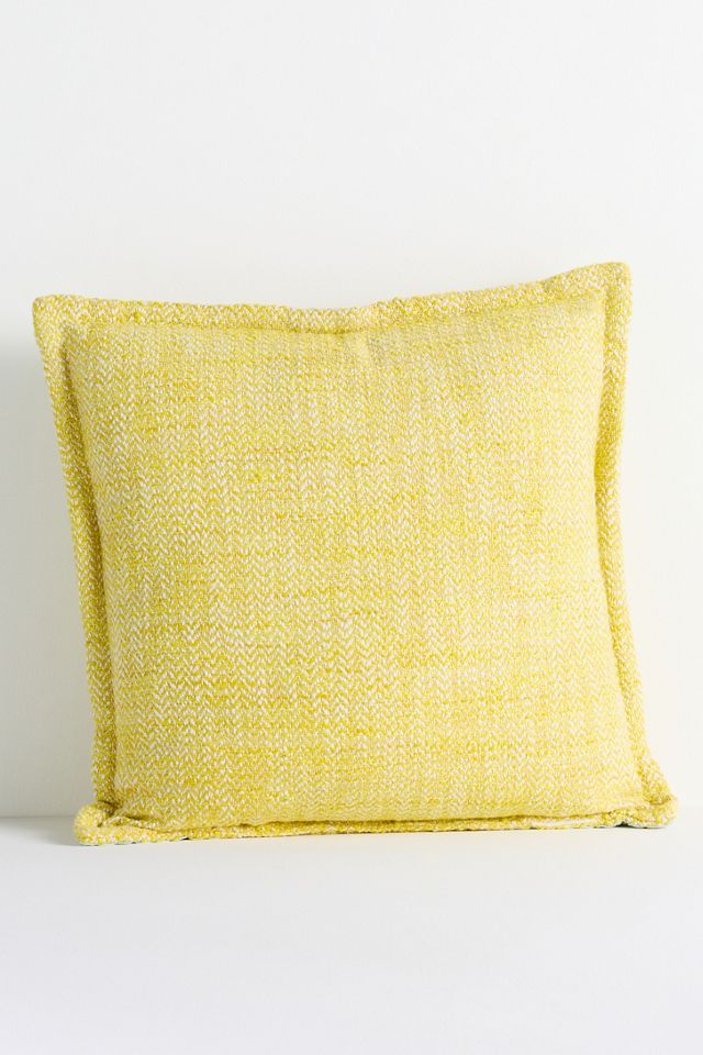 Bermuda Woven Embellished Edge Indoor/Outdoor Pillow #1