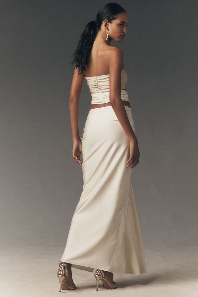 Baobab Giselle Strapless Cutout Maxi Dress | Anthropologie