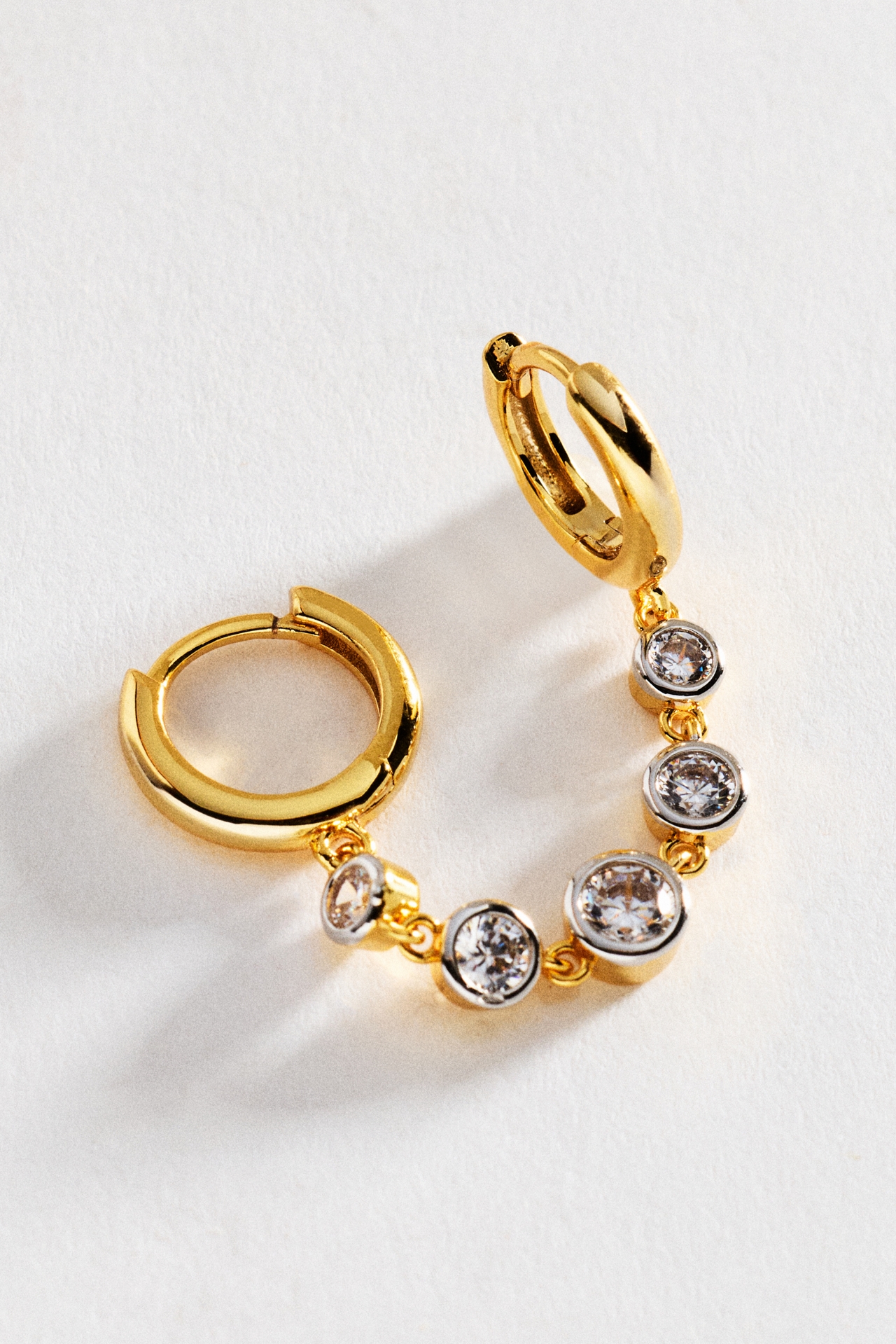 Luv Aj The Georgia Stone Huggie Earrings