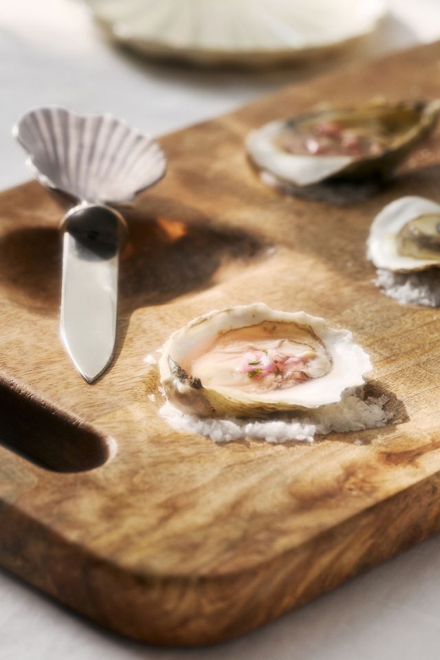Wood Oyster Serving Board #2