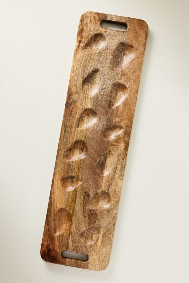 Wood Oyster Serving Board #1