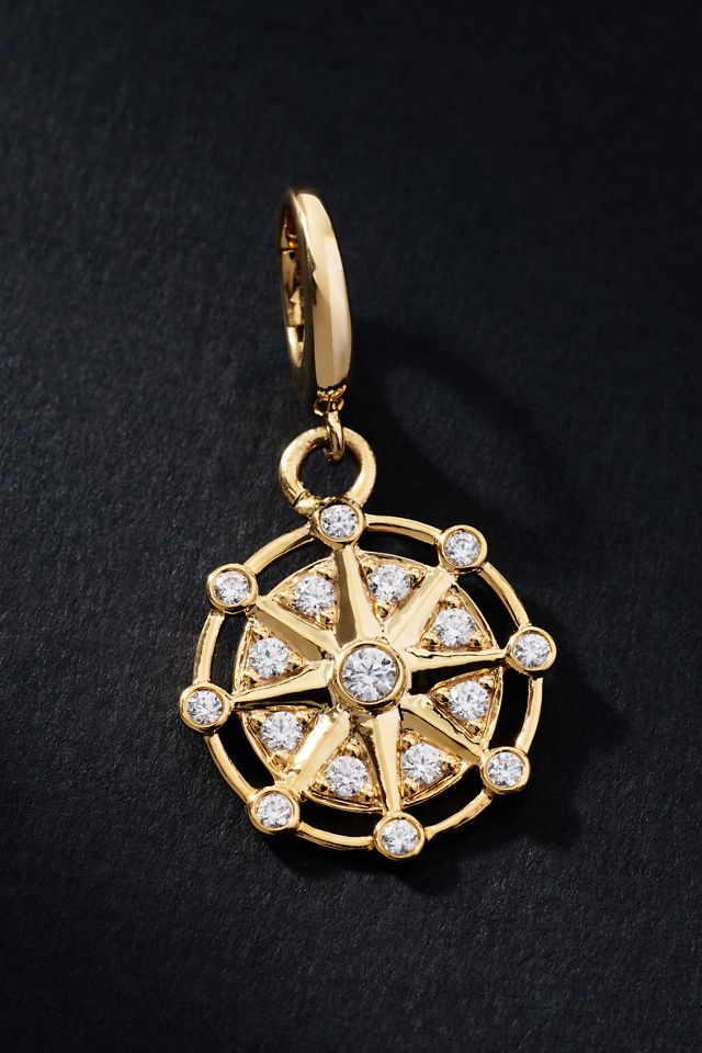 Gold Star Diamond Charm #1