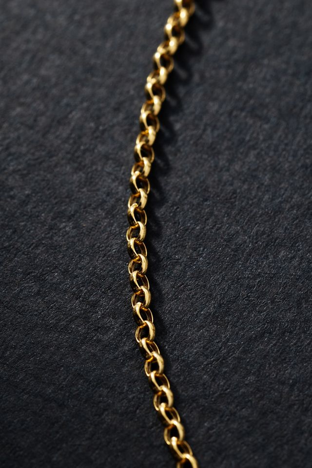 Gold Rolo Chain Necklace #1