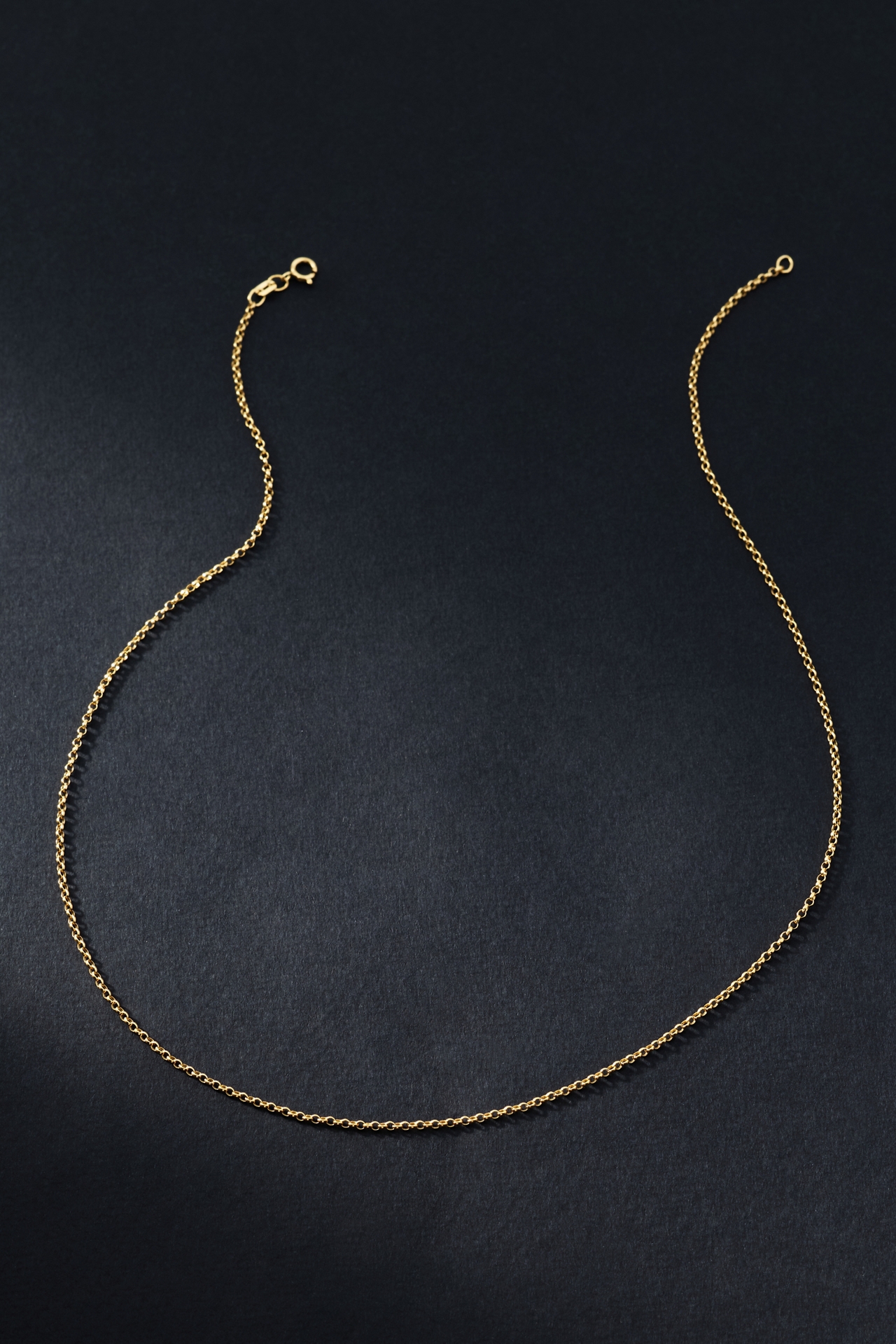 Gold Rolo Chain Necklace