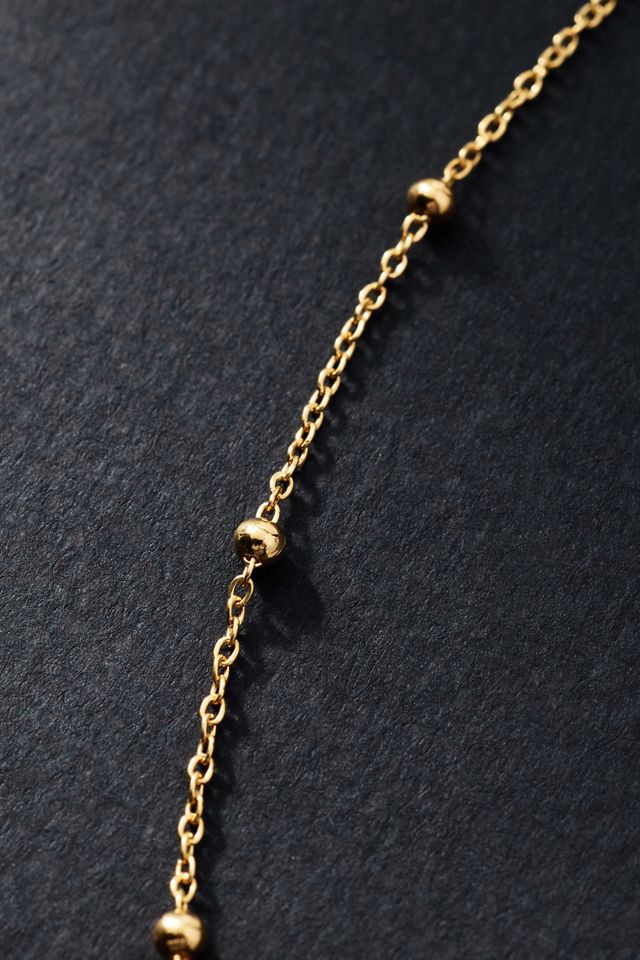Gold Bead Chain Necklace #1