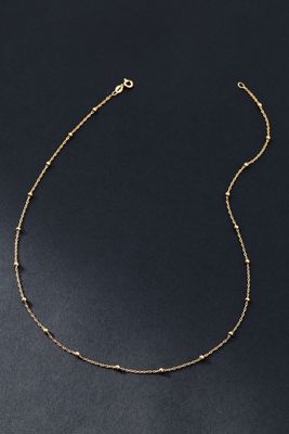 Gold Bead Chain Necklace