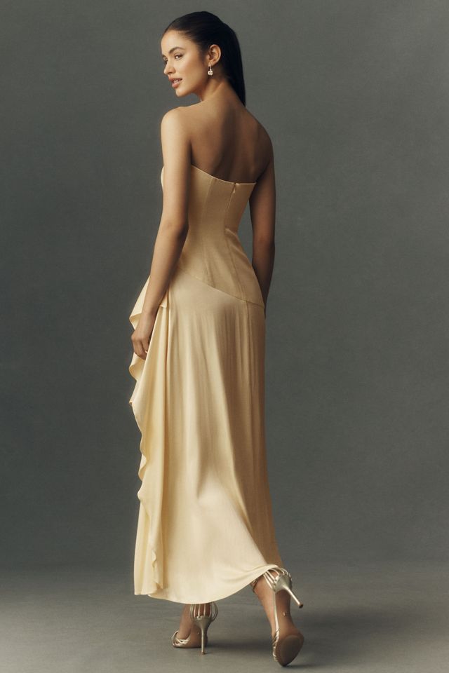Bardot Lorenza Asymmetric Midi Dress | Anthropologie