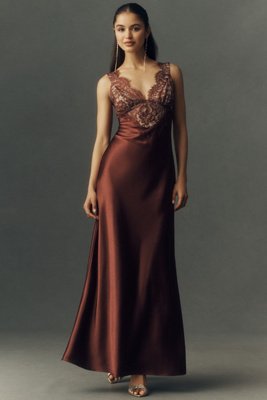Torie Lace Slip Maxi Dress
