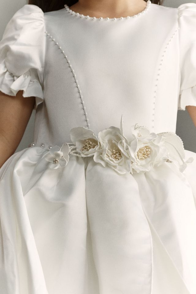 Princess Daliana Puff-Sleeve Flower Girl Ball Gown #2