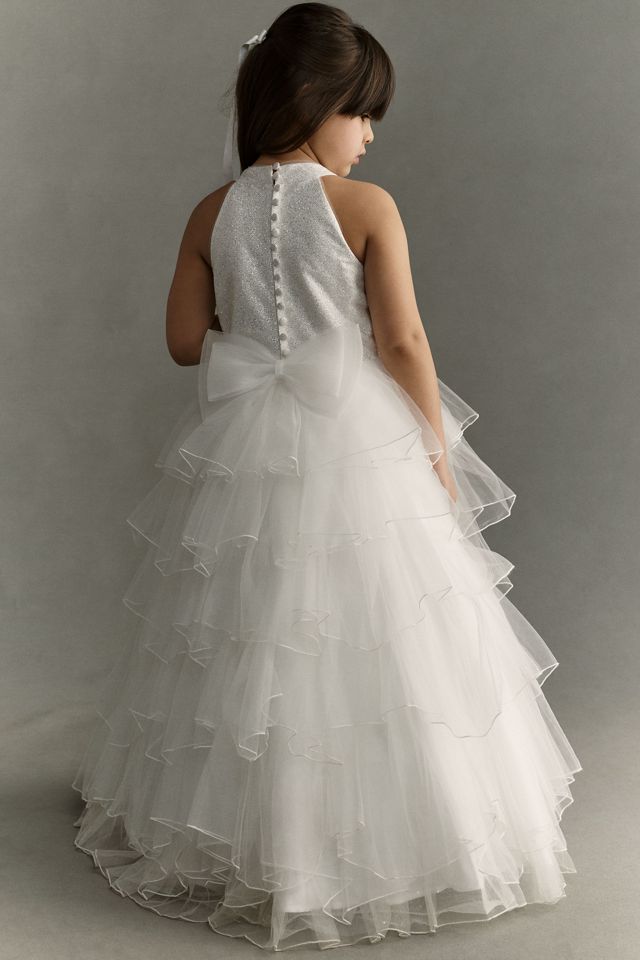 Princess Daliana Tiered Tulle Flower Girl Dress #2