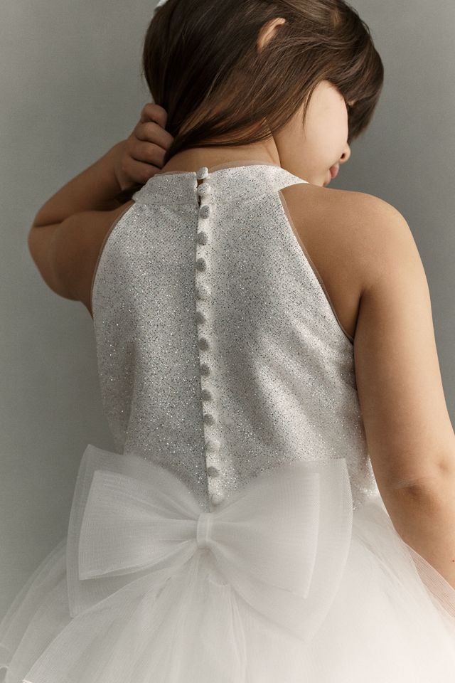 Princess Daliana Tiered Tulle Flower Girl Dress #3