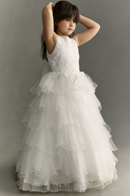 Princess Daliana Tiered Tulle Flower Girl Dress