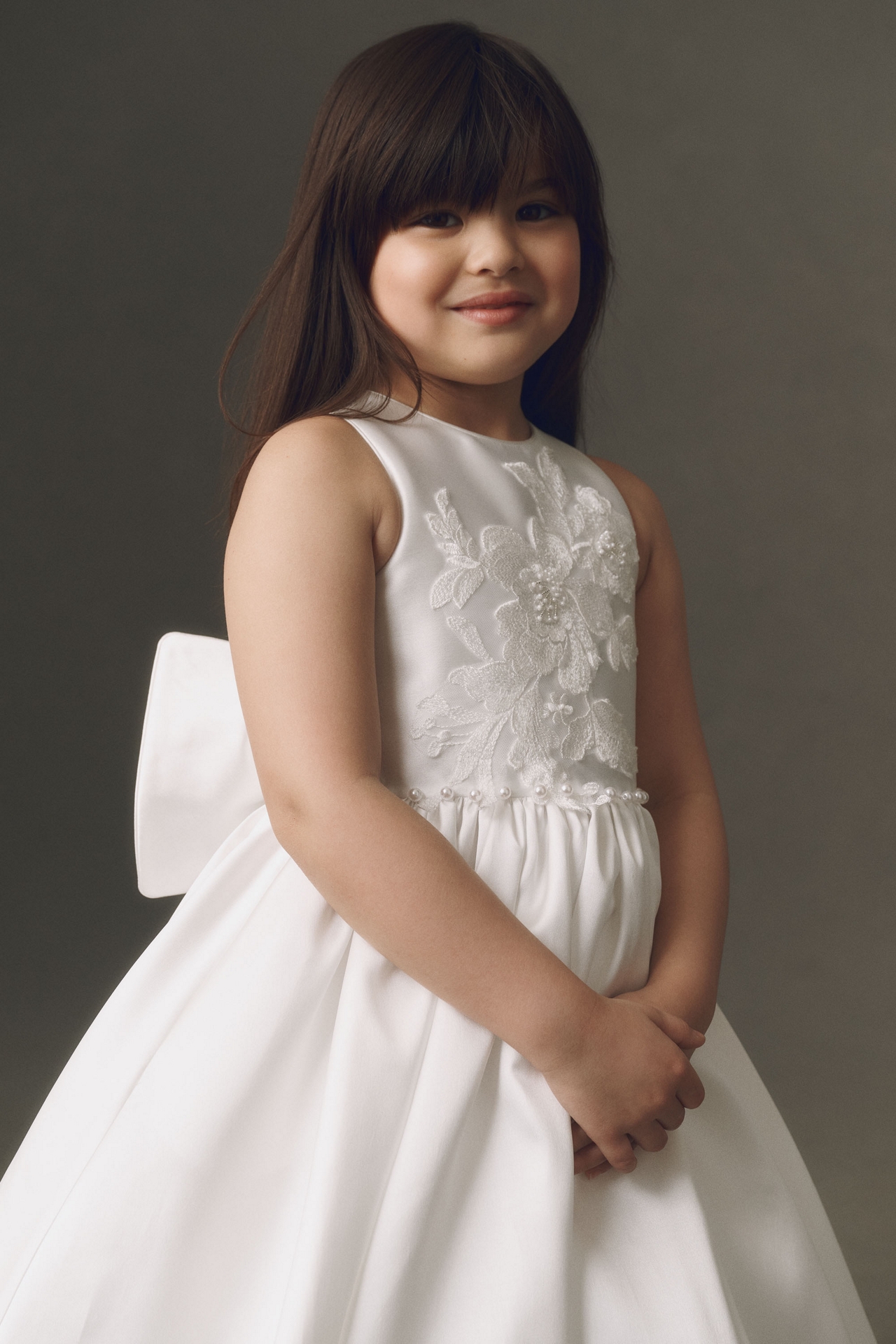 Princess Daliana Delicate Floral Flower Girl Dress
