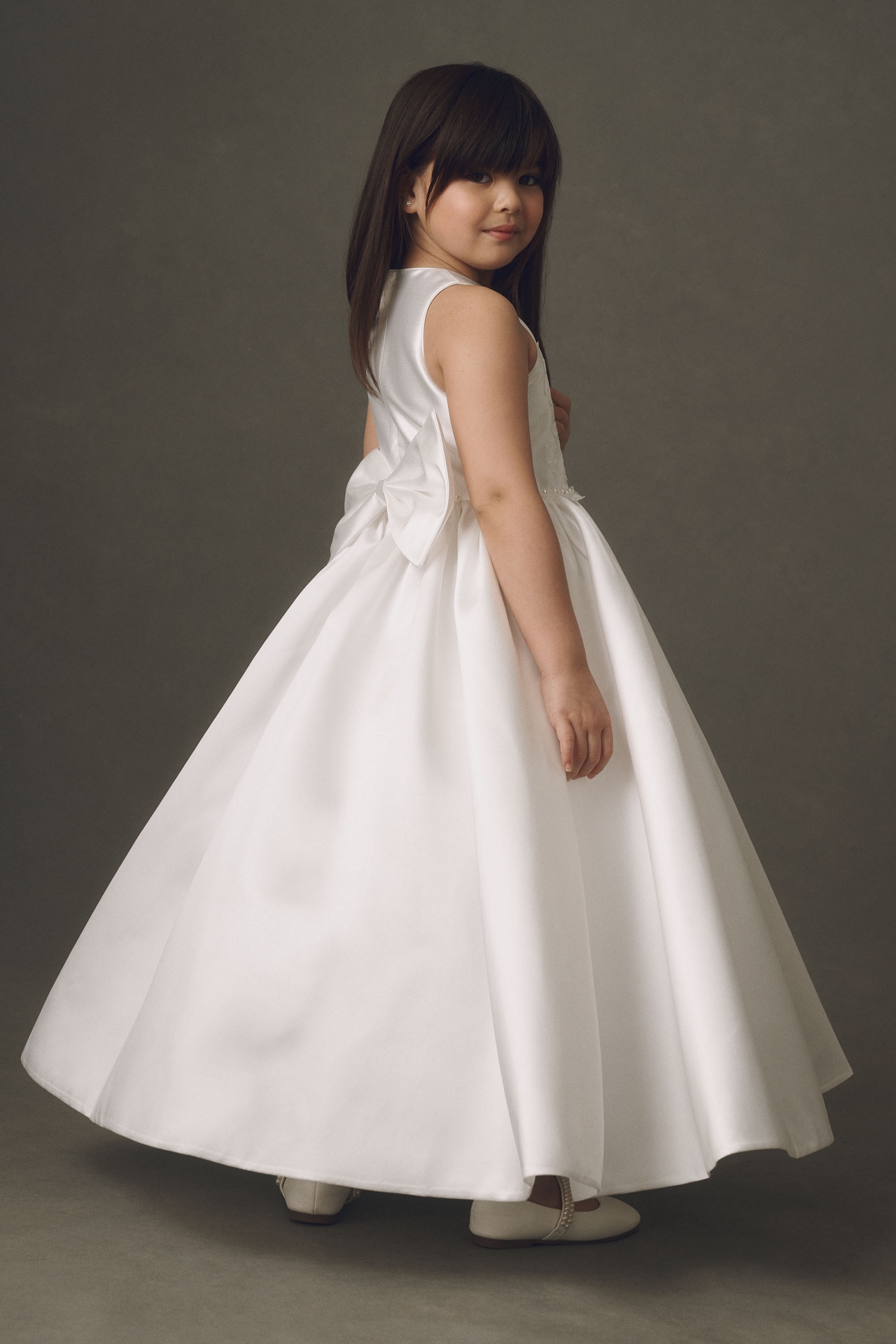 Princess Daliana Delicate Floral Flower Girl Dress