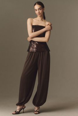 Bardot Nikola Satin Balloon Pants