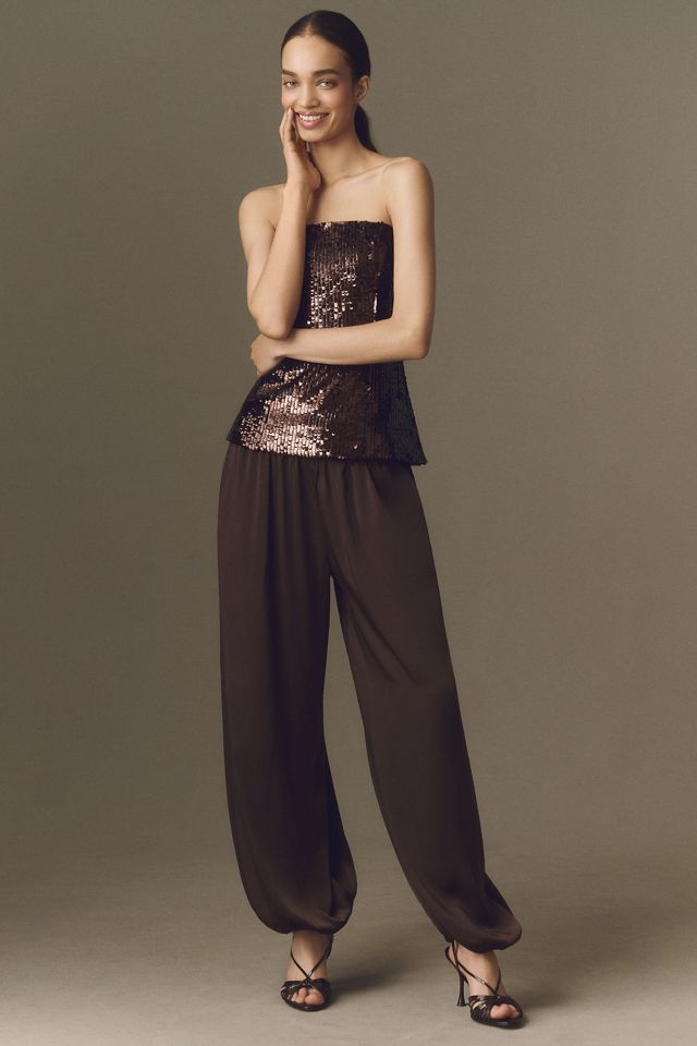 Bardot Helenia Sequin Strapless Top #2
