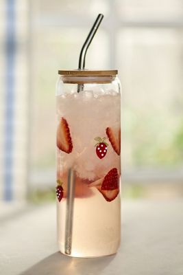 Icon Juice Glass Large Tumbler with Lid