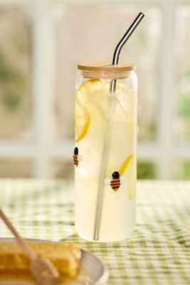 Icon Juice Glass Large Tumbler with Lid
