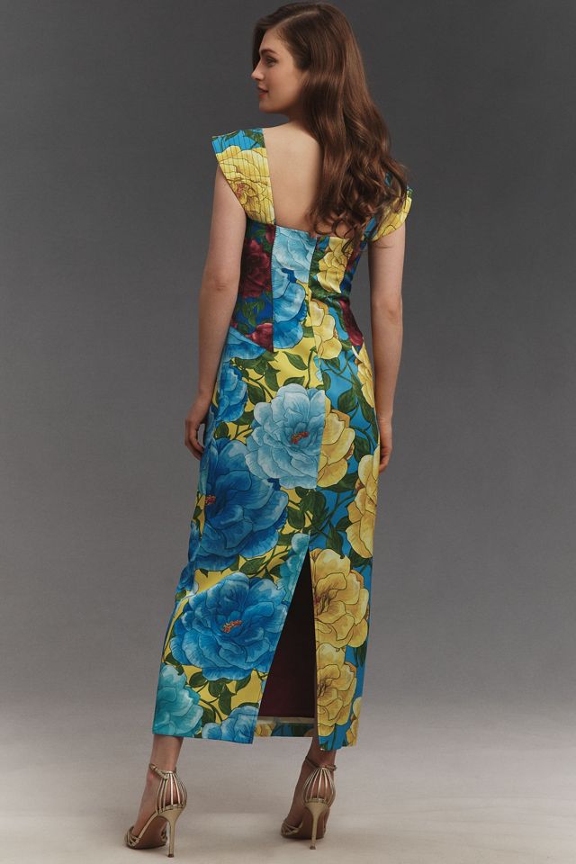Muma World Celine Mixed Floral Maxi Dress #1