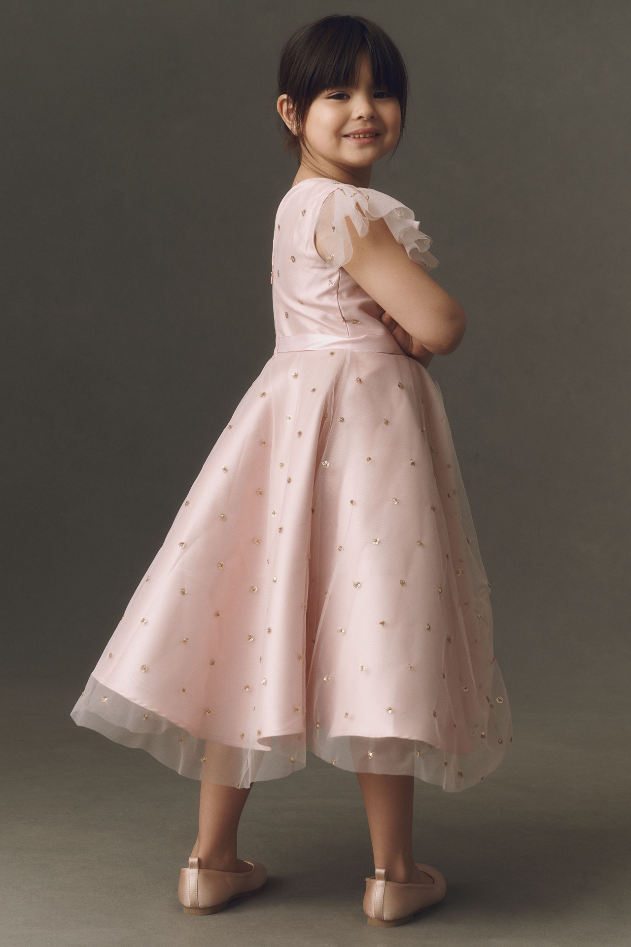 Gió Bespoke Giaci Puuff Sleeve Midi Dress