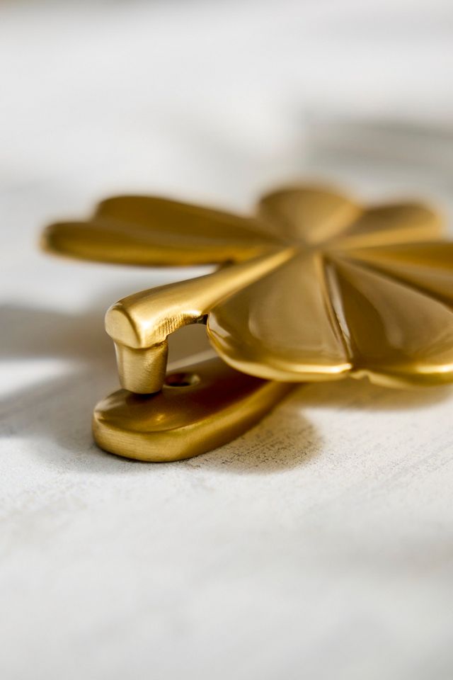 Brass Shamrock Door Knocker #1