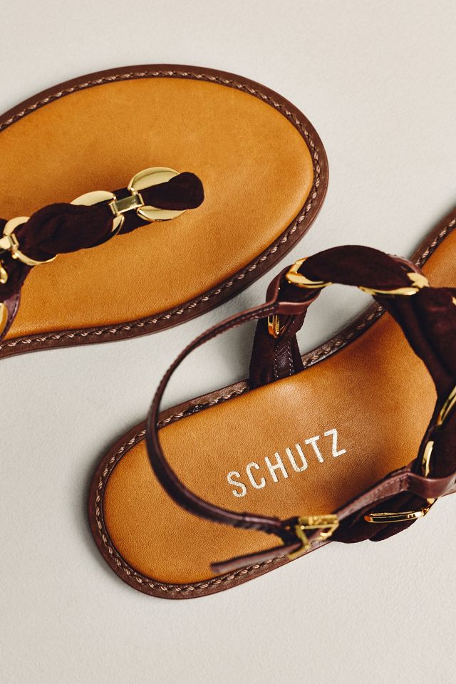 Schutz Camellia Flip-Flop Slingback Sandals | Anthropologie