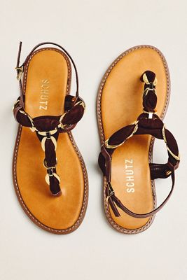 Schutz Camellia Flip-Flop Slingback Sandals